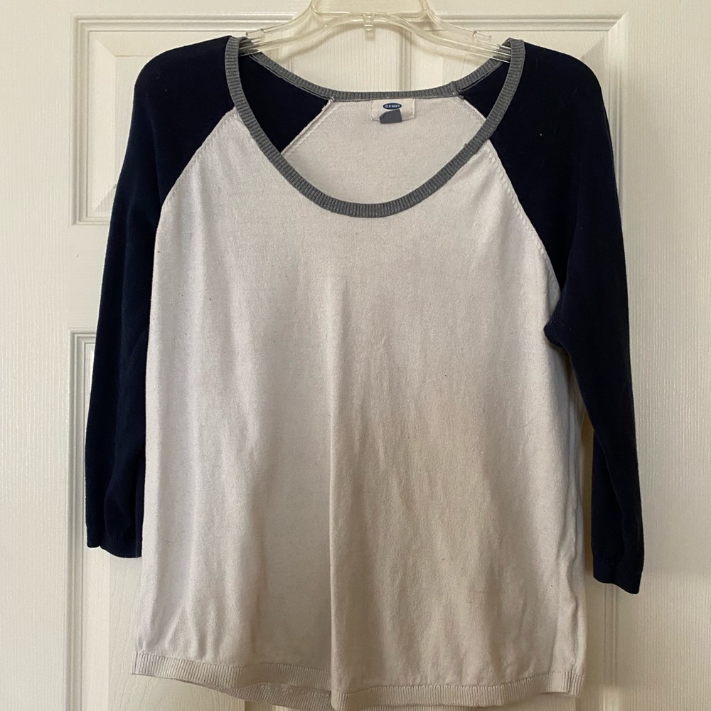 Old navy base ball style sweater